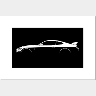 Ford Mustang Shelby GT500 (2020) Silhouette Posters and Art